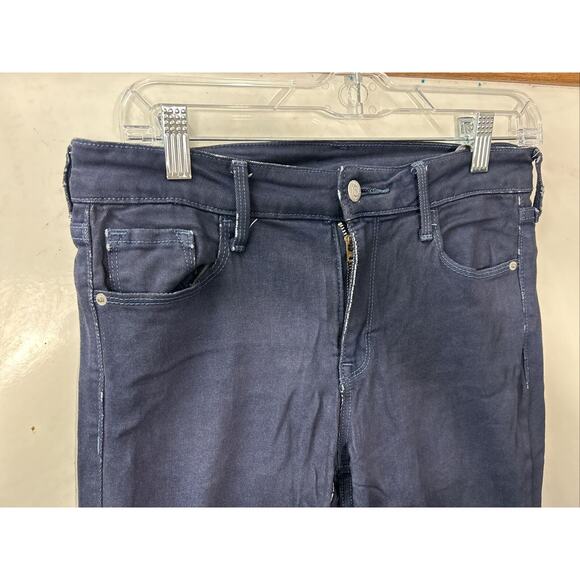 Old Navy Womens Rockstar Skinny Jeans Size 4/28 Short Mid Rise Dark Wash Denim - Picture 2 of 12